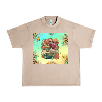 French Oak country cassette tapes Urban Heavy Tee - MaliasSmallBusiness