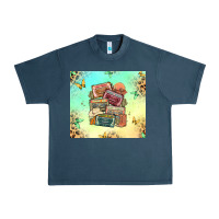 Midnight Navy country cassette tapes Urban Heavy Tee - MaliasSmallBusiness