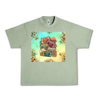 Oil Green country cassette tapes Urban Heavy Tee - MaliasSmallBusiness
