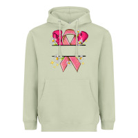 Matcha Personalized Breast Cancer ribbon Heavyweight Hoodie - NancyCooperArtShop