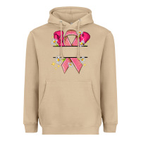 Mushroom Personalized Breast Cancer ribbon Heavyweight Hoodie - NancyCooperArtShop