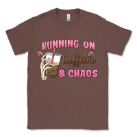 Chestnut running on caffeine & chaos Classic Tee - MaliasSmallBusiness