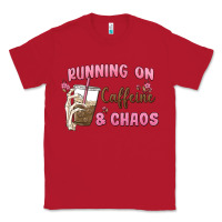 Red running on caffeine & chaos Classic Tee - MaliasSmallBusiness