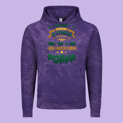 I'm Not Retired I'm A Professional Poppa Vintage Hoodie Designed By Jasminsmagicworld