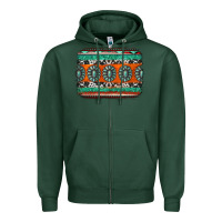 Sports Green turquoise western background Zipper Hoodie - Jasminsmagicworld