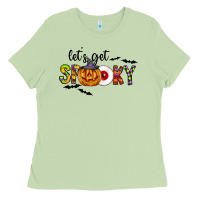 Matcha Let's Get Spooky Ladies Tee - CowhideDigitalArt