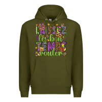 Army Green Loissez les bon temps rouler Premium Hoodie - HowdyJamesFarm