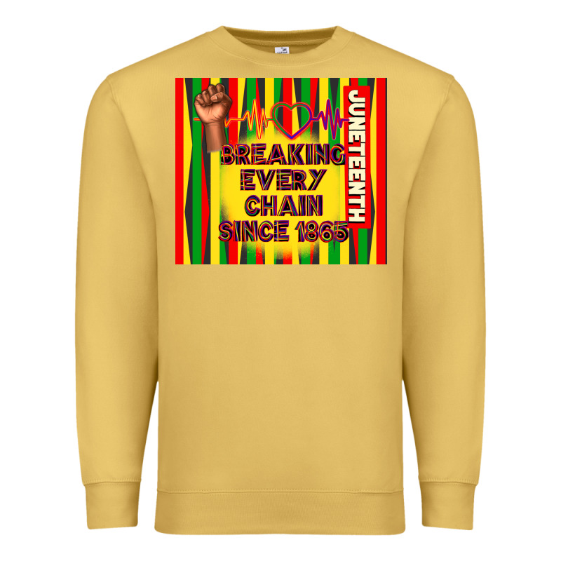 Juneteenth Breaking Every Chain Since 1865 Premium Sweatshirt by TumblerDesignByShophia | Teevron