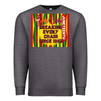 Charcoal Heather juneteenth breaking every chain since 1865 Premium Sweatshirt - TumblerDesignByShophia