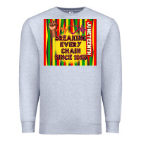 Heather Grey juneteenth breaking every chain since 1865 Premium Sweatshirt - TumblerDesignByShophia