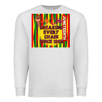 Oatmeal Heather juneteenth breaking every chain since 1865 Premium Sweatshirt - TumblerDesignByShophia
