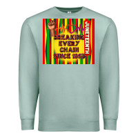 Seafoam juneteenth breaking every chain since 1865 Premium Sweatshirt - TumblerDesignByShophia