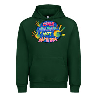 Forest Green Cure ableism not Autism Urban Hoodie - FaDigitalArtStudio