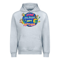 Heather Grey Cure ableism not Autism Urban Hoodie - FaDigitalArtStudio