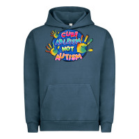 Pigment Midnight Navy Cure ableism not Autism Urban Hoodie - FaDigitalArtStudio