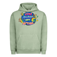 Pigment Oil Green Cure ableism not Autism Urban Hoodie - FaDigitalArtStudio