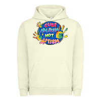 Pigment Pistachio Cure ableism not Autism Urban Hoodie - FaDigitalArtStudio
