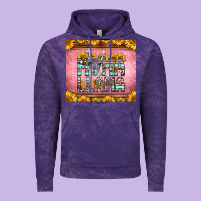 Mama Llama Sunflowers Vintage Hoodie Designed By Lillyallendesigns