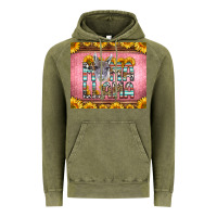 Vintage Olive mama llama sunflowers Vintage Hoodie - LillyAllenDesigns