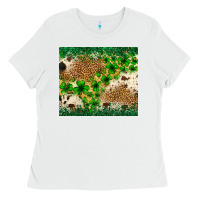 White St. Patrick's Day shamrock tumbler St. Patricks Ladies Tee - Neo Western