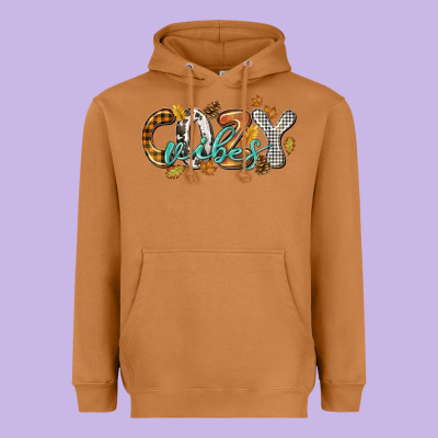 Cozy Vibes Heavyweight Hoodie Designed By Nancycooperartshop