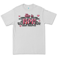 Dove Grey she is mom compliment words Premium Tee - JahusDesignShop