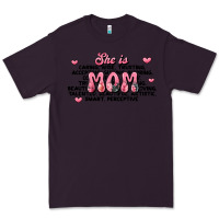 Plum she is mom compliment words Premium Tee - JahusDesignShop