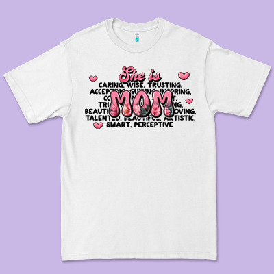 She Is Mom Compliment Words Premium Tee Designed By Jahusdesignshop
