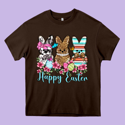 Happy Easter Western Peeps Heavy Core Tee Designed By Oliviacreatesart