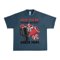 Midnight Navy hot mess always stressed cheer mom Urban Heavy Tee - MaliasSmallBusiness