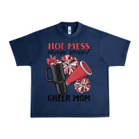 Navy hot mess always stressed cheer mom Urban Heavy Tee - MaliasSmallBusiness