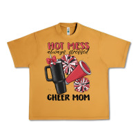 Peanut Butter hot mess always stressed cheer mom Urban Heavy Tee - MaliasSmallBusiness