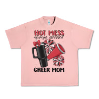 Salmon hot mess always stressed cheer mom Urban Heavy Tee - MaliasSmallBusiness