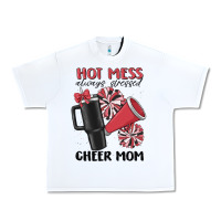 White hot mess always stressed cheer mom Urban Heavy Tee - MaliasSmallBusiness
