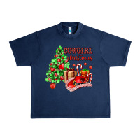 Navy Cowgirl Christmas Urban Heavy Tee - AdoDesignShop