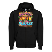 Black becach please Zipper Hoodie - BarkalooDesign