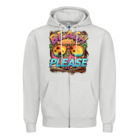 Dove Grey becach please Zipper Hoodie - BarkalooDesign