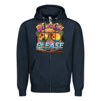 Navy becach please Zipper Hoodie - BarkalooDesign