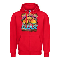 Red becach please Zipper Hoodie - BarkalooDesign