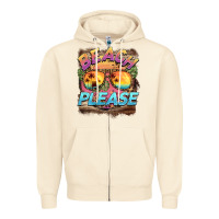 Sandshell becach please Zipper Hoodie - BarkalooDesign