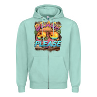 Seafoam becach please Zipper Hoodie - BarkalooDesign