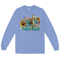 Colony Blue created with a purpose Long Sleeve Tee - NancyCooperArtShop