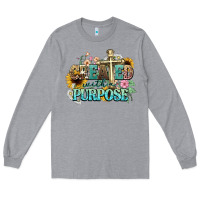 Heather Grey created with a purpose Long Sleeve Tee - NancyCooperArtShop