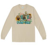 Mushroom created with a purpose Long Sleeve Tee - NancyCooperArtShop