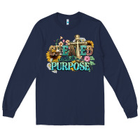 Navy created with a purpose Long Sleeve Tee - NancyCooperArtShop