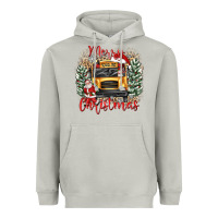 Moon Dust merry christmas school bus Heavyweight Hoodie - texasbilliewilder