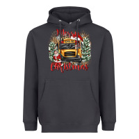 Smoke merry christmas school bus Heavyweight Hoodie - texasbilliewilder