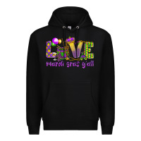 Black Love Mardi Gras Y'all Premium Hoodie - HowdyJamesFarm