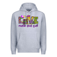 Love Mardi Gras Y'all Premium Hoodie | Teevron