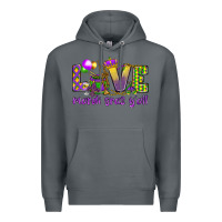 Rock Love Mardi Gras Y'all Premium Hoodie - HowdyJamesFarm